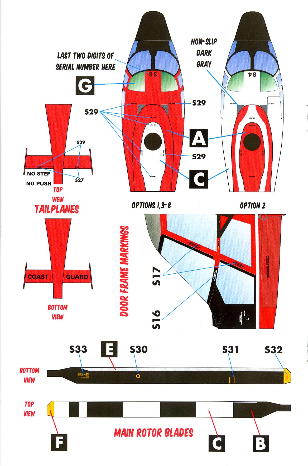 Caracal Decals 1/32 EUROCOPTER HH-65 & MH-65 DOLPHIN U.S. Coast Guard