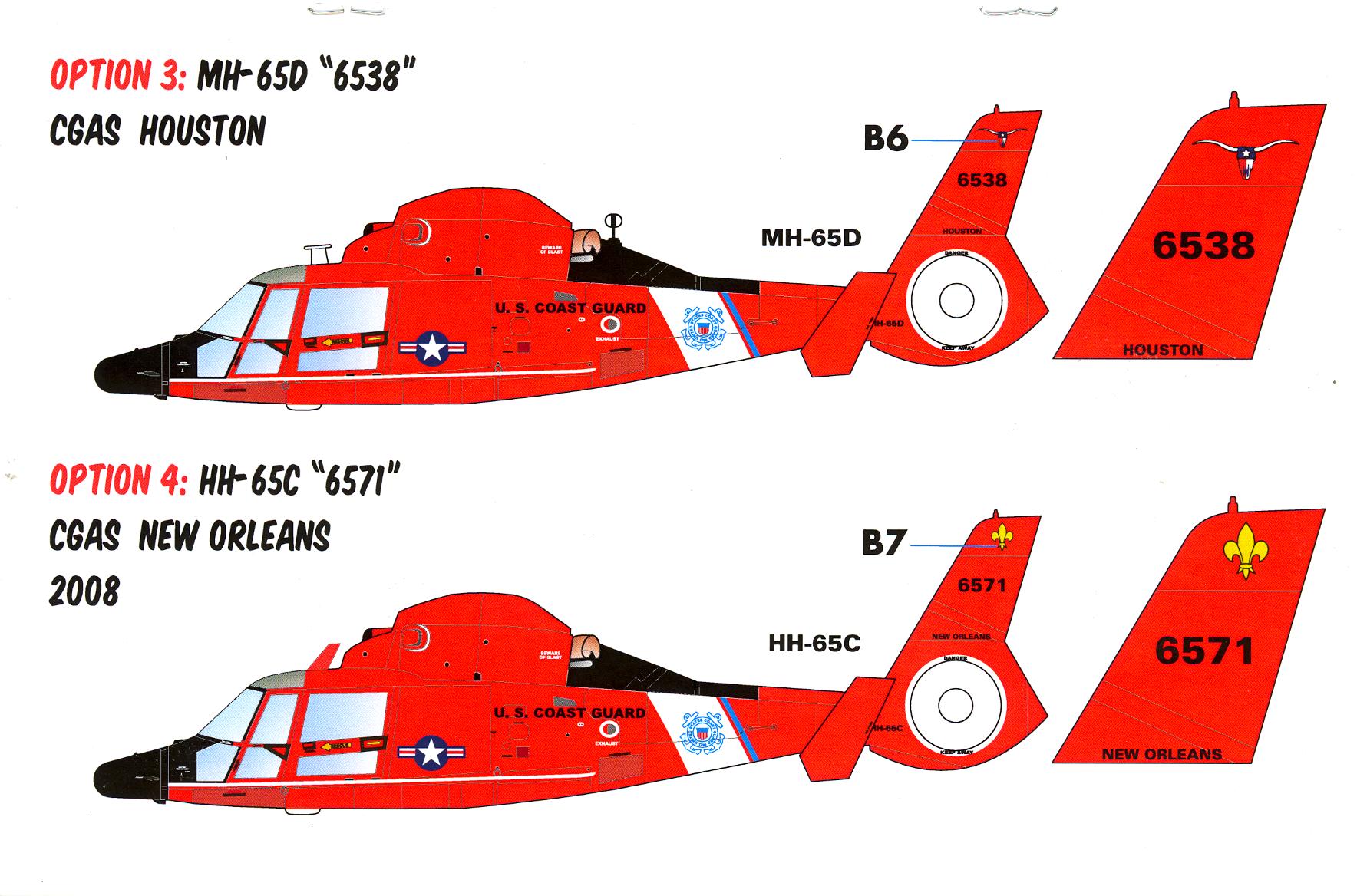 Caracal Decals 1/32 EUROCOPTER HH-65 & MH-65 DOLPHIN U.S. Coast Guard