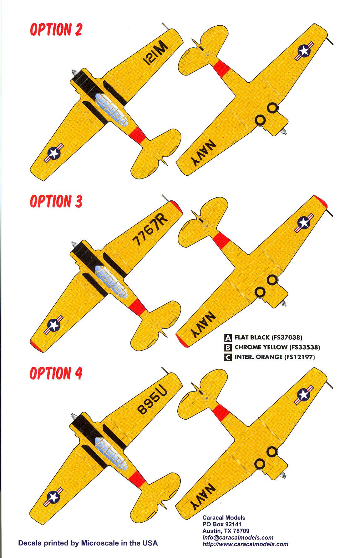 Caracal Decals 1/32 NORTH AMERICAN SNJ TEXAN U.S. Navy Trainer | eBay