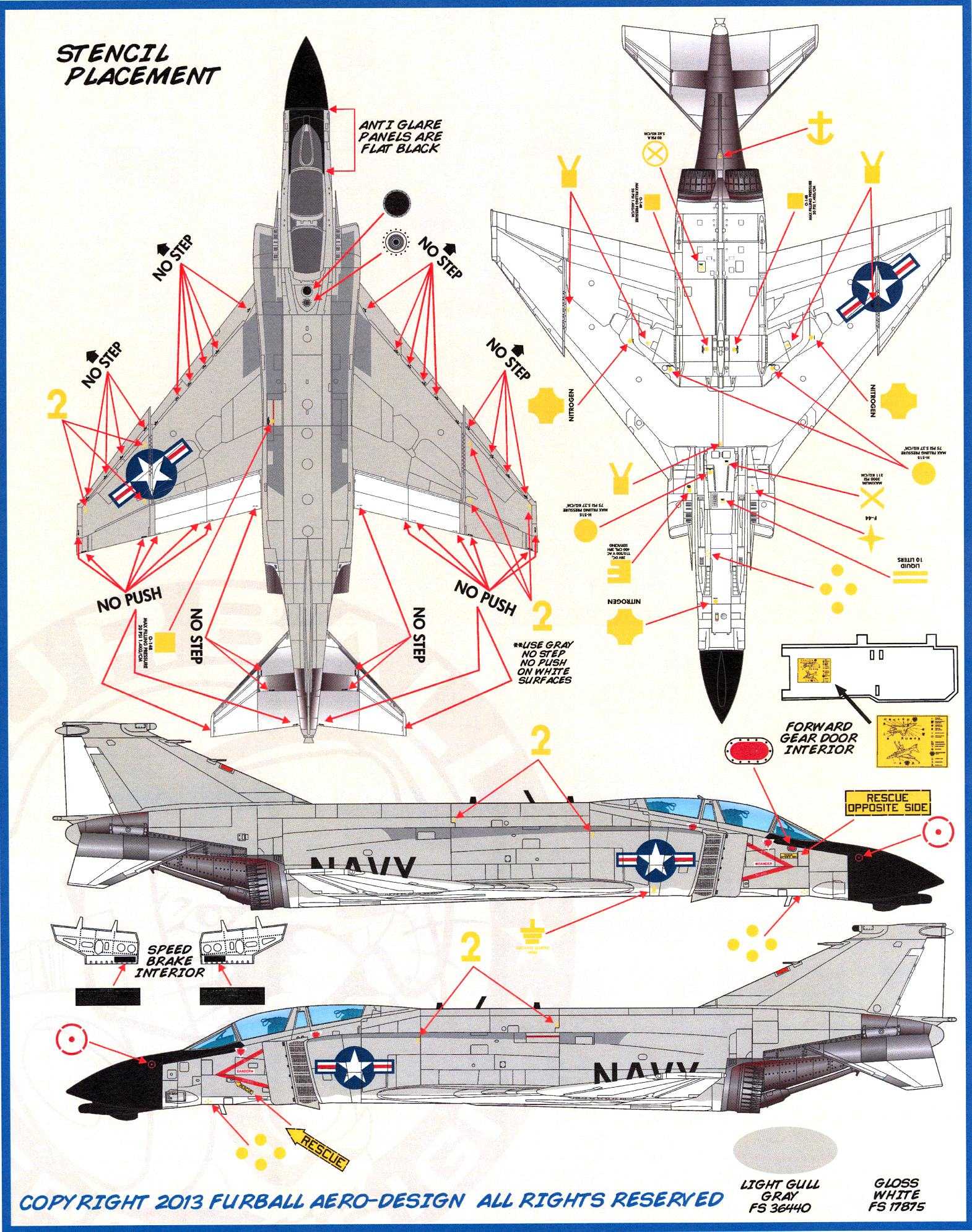 Furball Decals 1/48 BRAVO MiG KILLERS F4B PHANTOM II Fighters in