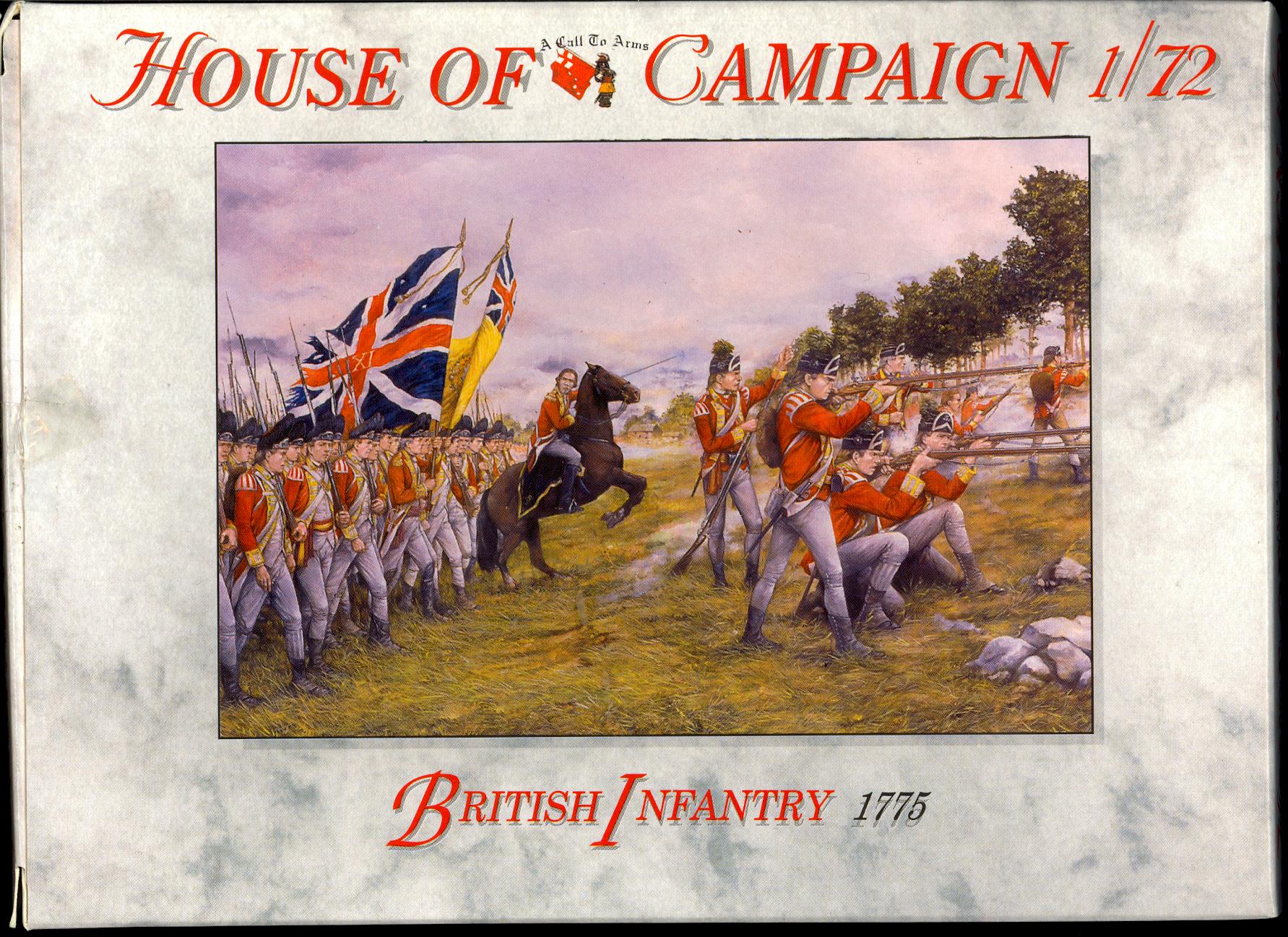 A Call to Arms Models 1/72 BRITISH INFANTRY 1775 American Revolutionary