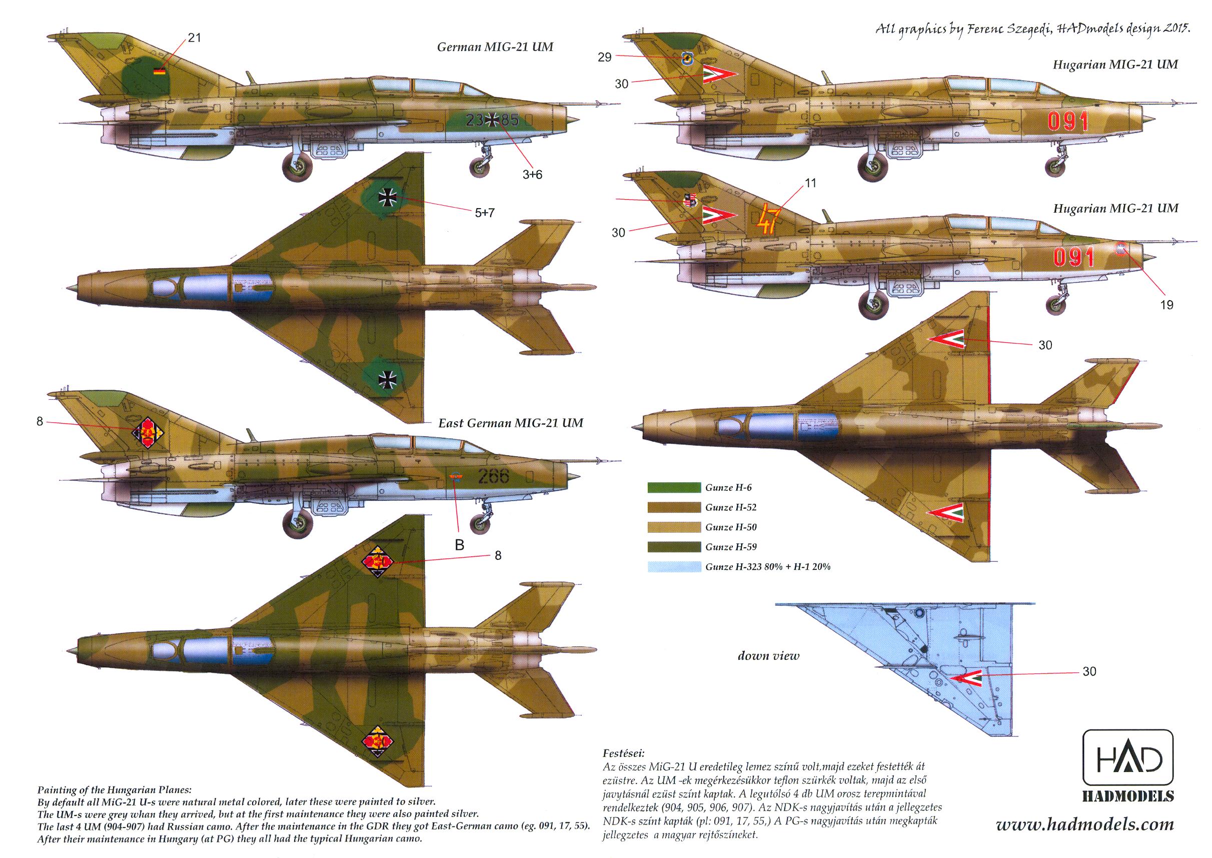 Hungarian Aero Decals 1/48 MIKOYAN MiG21 UM Russian Jet Fighter Part 1