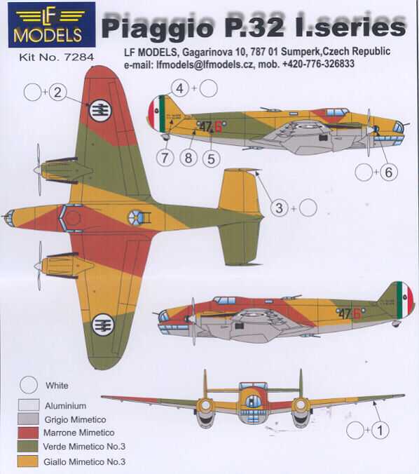 1/72 LF Models PIAGGIO P32 Italian Bomber *MINT* eBay