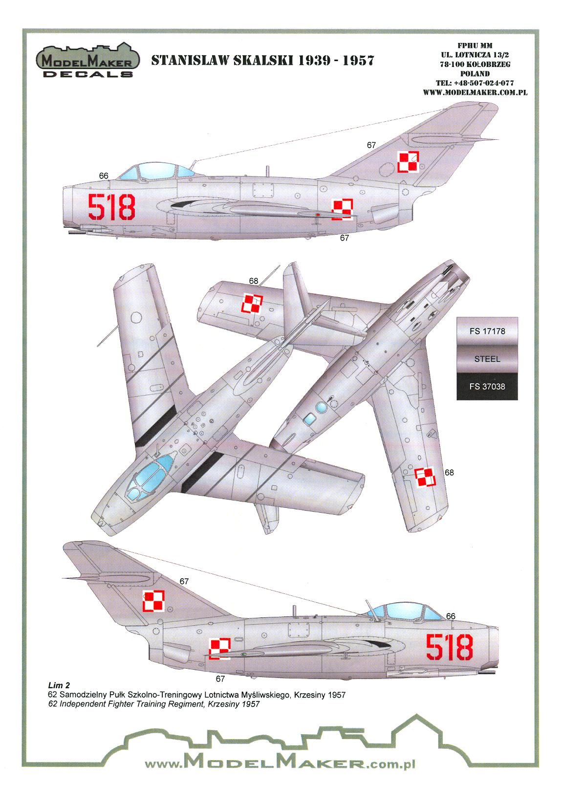 Model Maker Decals 1/48 THE AIRCRAFT OF POLISH ACE STANISLAW SKALSKI eBay