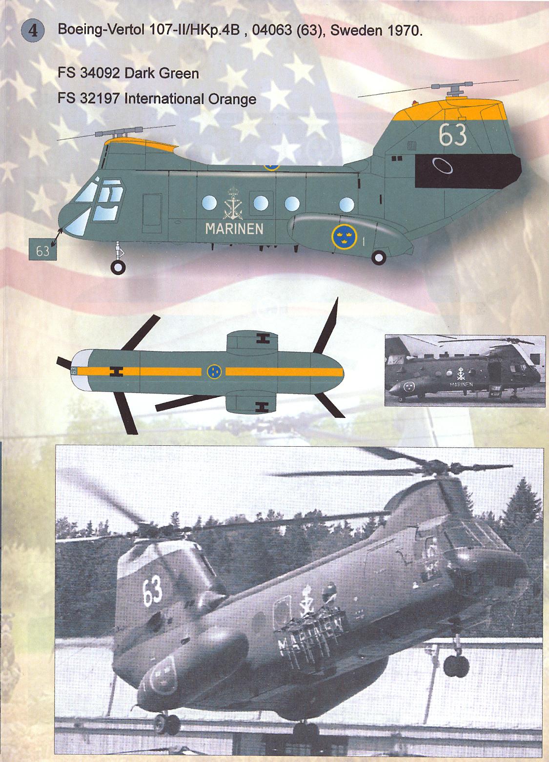 Print Scale Decals 1 72 Boeing Vertol 107 Helicopter Part 1 