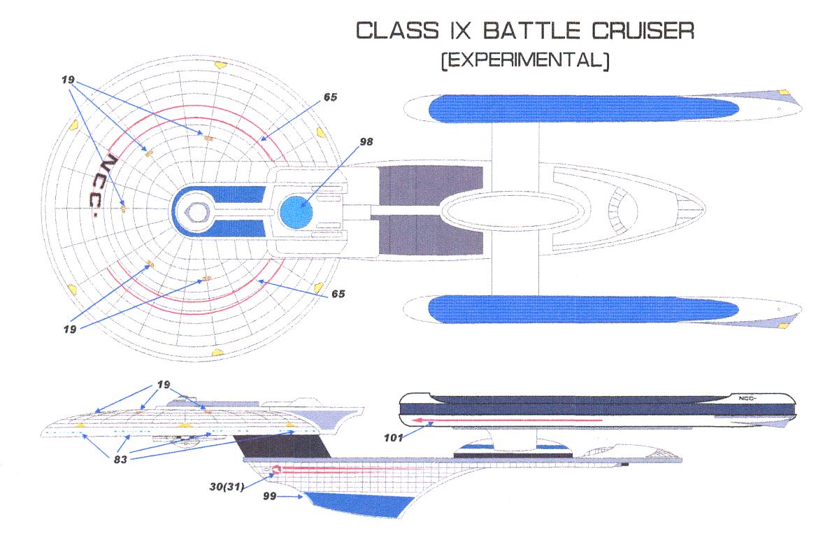 Starfighter Decals Star Trek Class Ix Starship Markings 