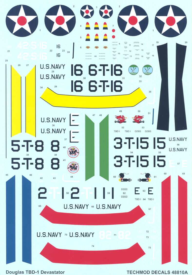 TECHMOD DECALS 1/48 DOUGLAS TBD1 DEVASTATOR w/Masks 17.50 PicClick CA