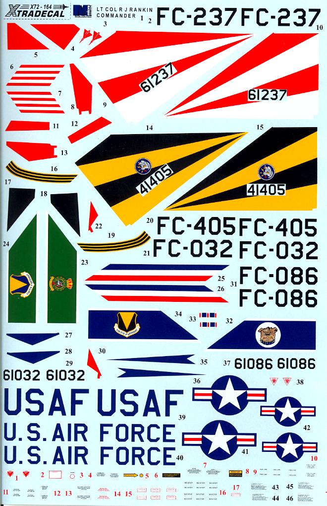 Xtra Decals 1 72 Convair F-102a Delta Dart U.s. Air Force Europe 