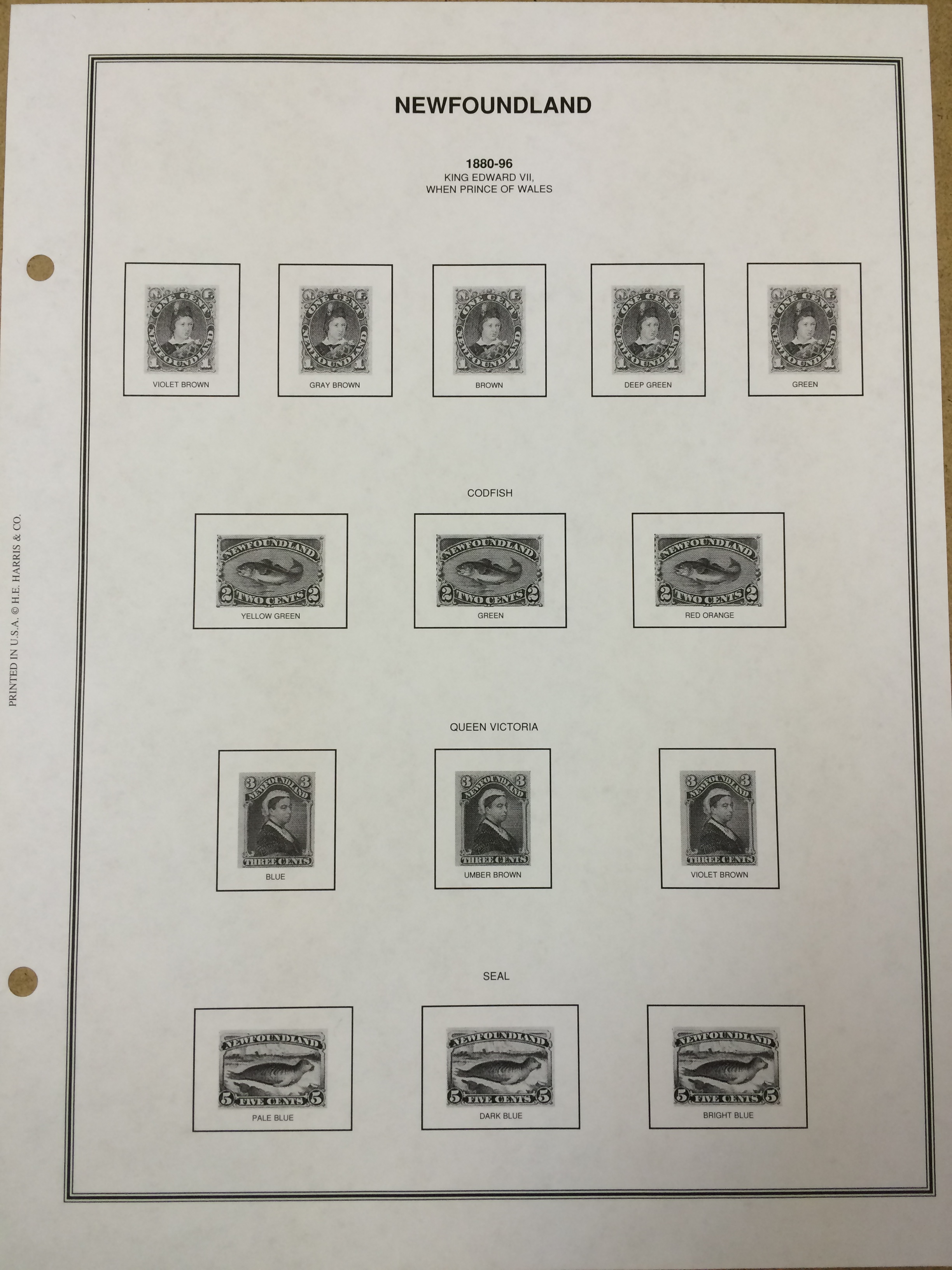 HARRIS NEWFOUNDLAND STAMP ALBUM PAGES + Bonus eBay