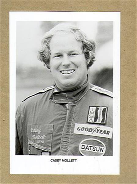 Auto Racing Driver on 1980 Casey Mollett Auto Racing Drivers Photo Ex  Sku 21566    Ebay