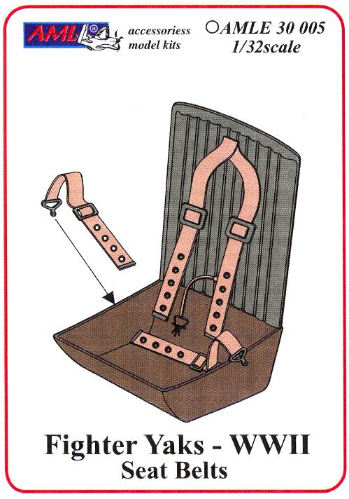 AML Modelos 1/32 SOVIET YAK FIGHTERS CINTURONES DE SEGURIDAD Foto Grabado Set - Imagen 1 de 3