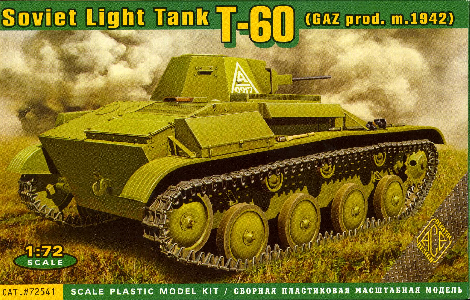 Ace Models 1/72 Soviet World War II T-60 LIGHT TANK zavod #264 M.1942