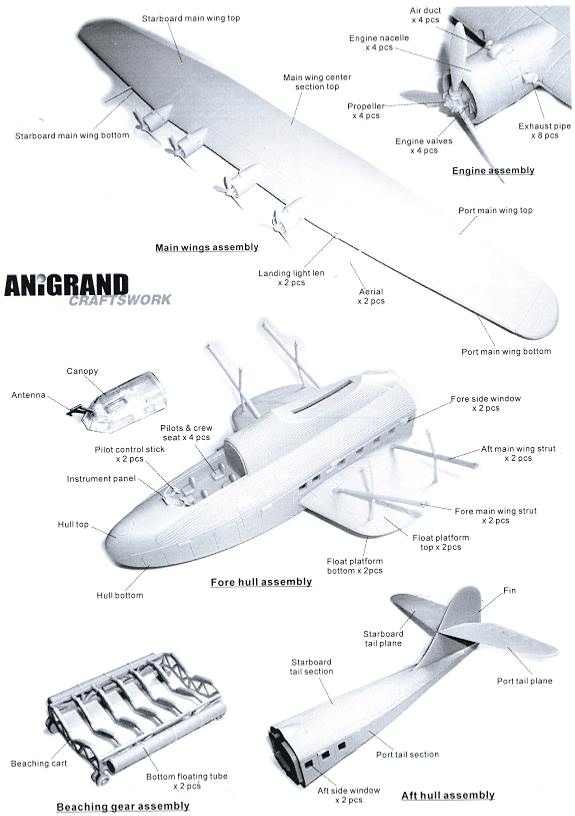 Anigrand Models 1/72 MARTIN M-130 CHINA CLIPPER Seaplane 