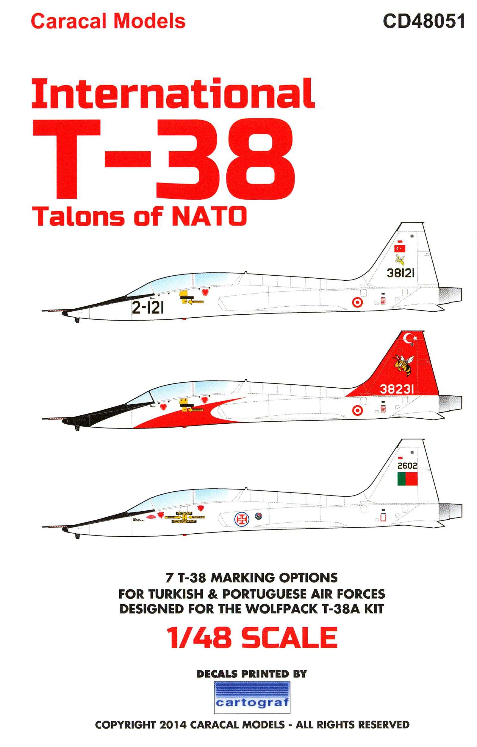 Bestfong Decal 1//48 Northrop T-38 Talon R.O.C. Taiwan AF