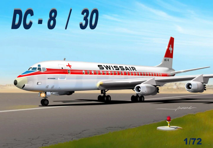 Mach 2 Models 1/72 DOUGLAS DC-8/30 SwissAir Airlines