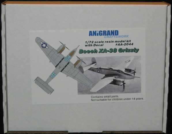 72 Anigrand BEECH XA 38 GRIZZLY Ground Attack Plane  