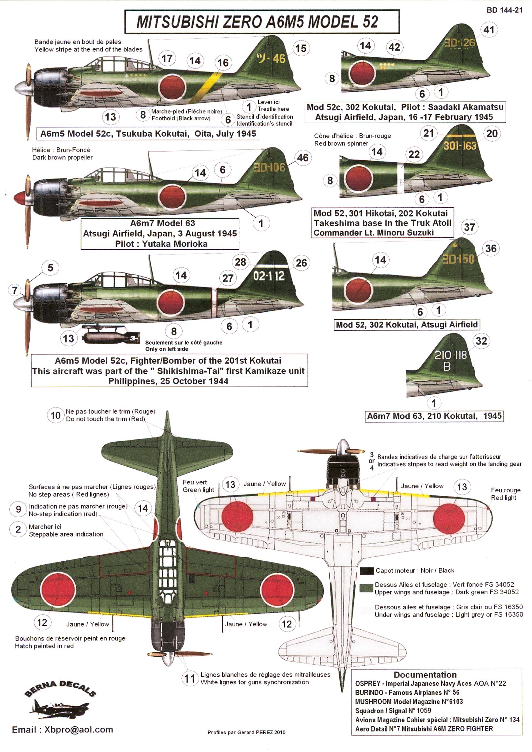 A6m zero чертежи