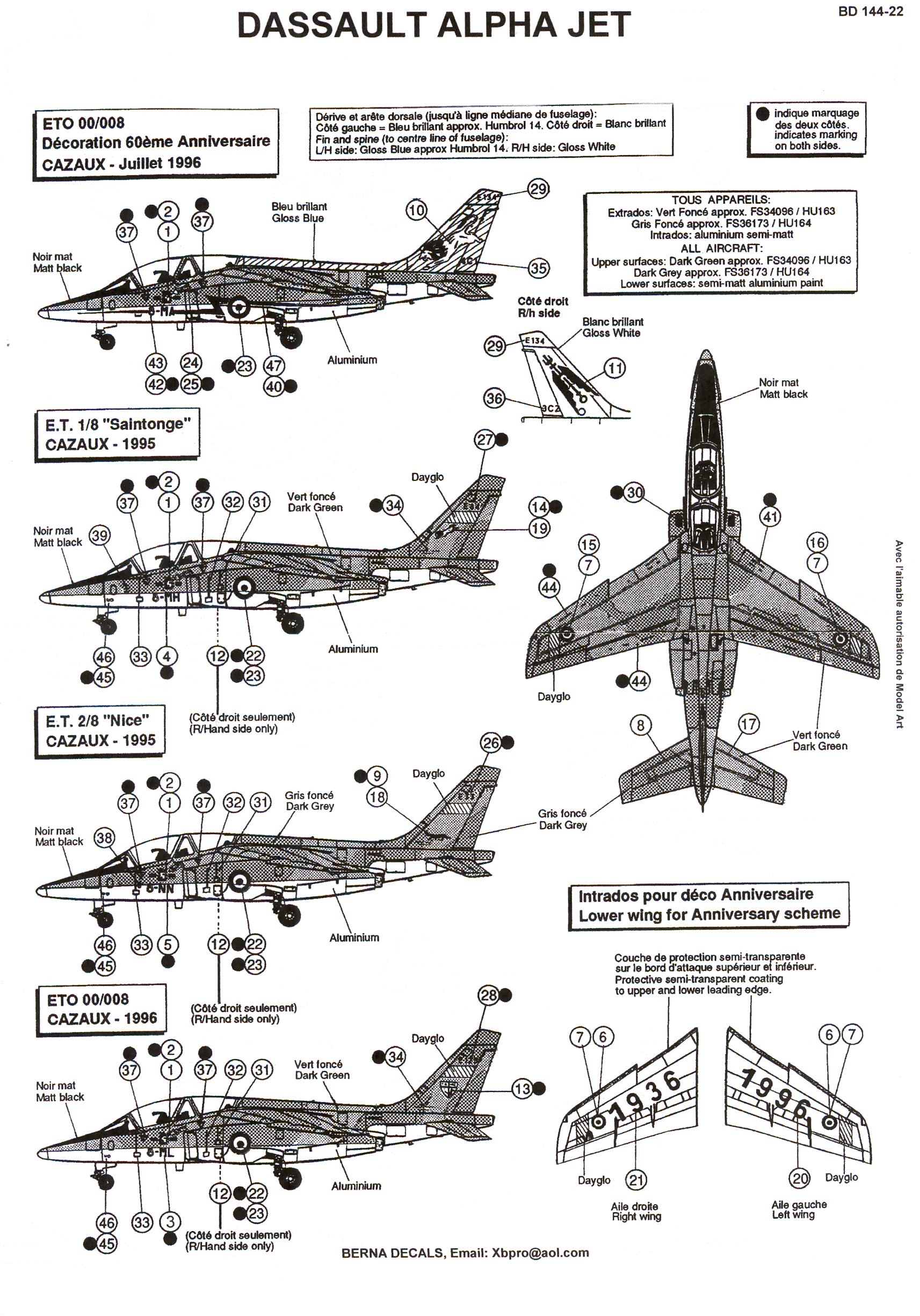 Alpha jet чертеж