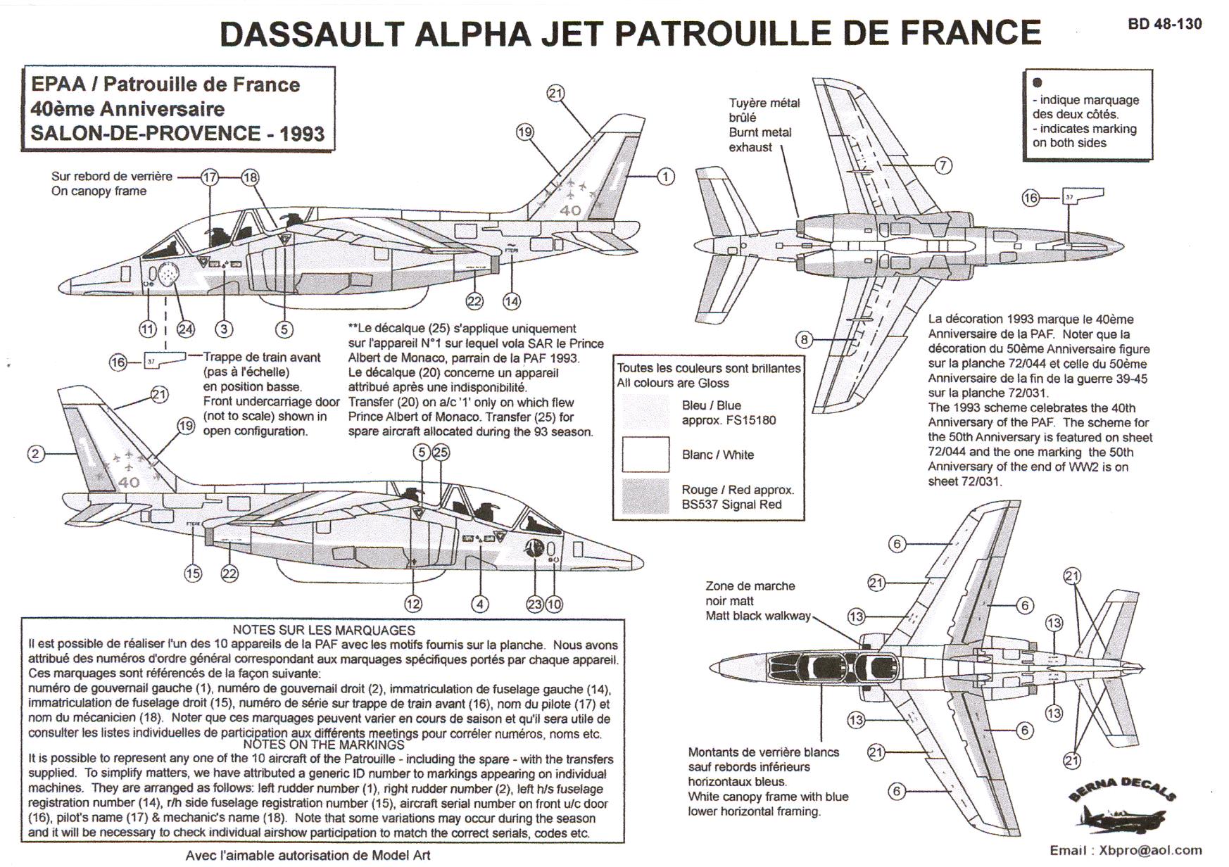 Alpha jet чертеж