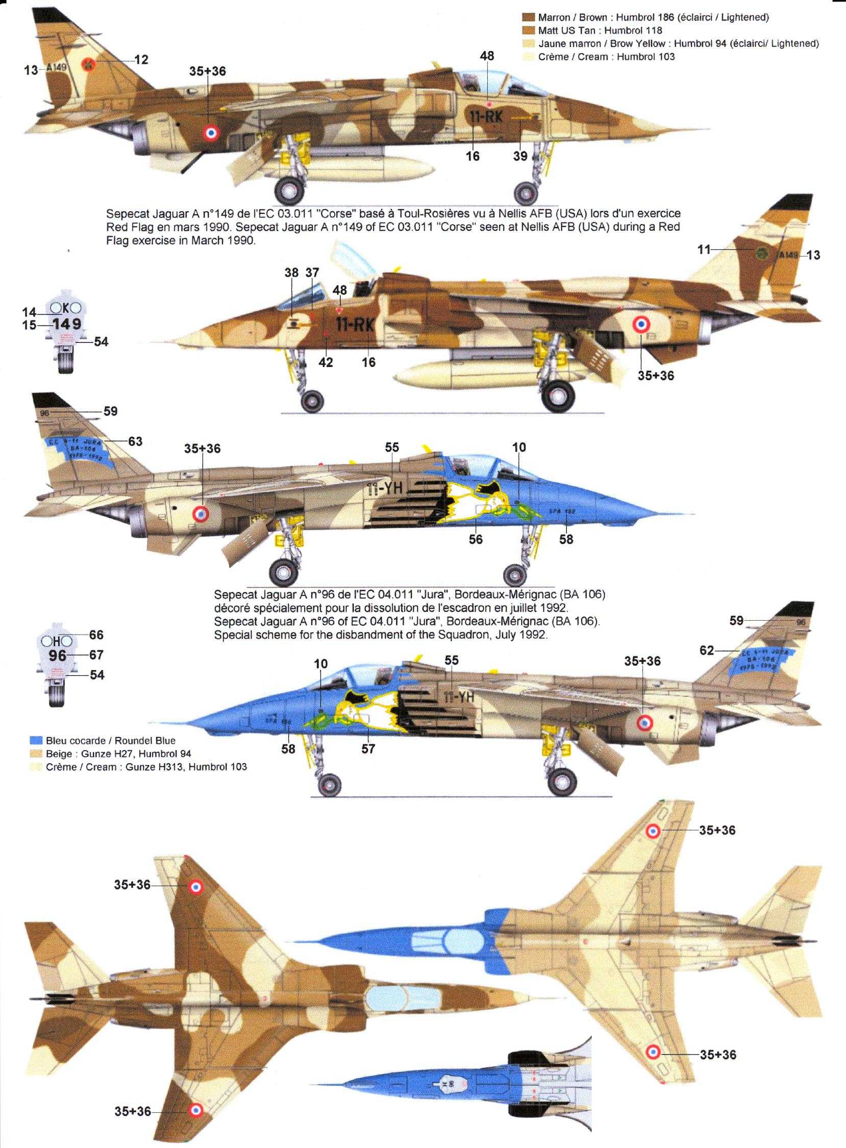 Чертежи sepecat jaguar