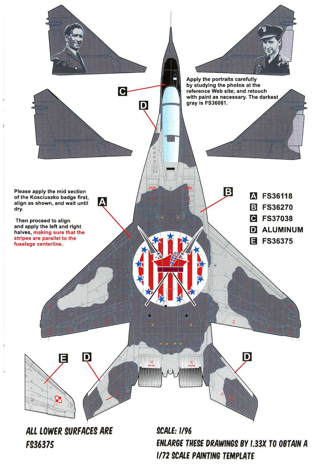 Caracal Decals 1/72 MIKOYAN MiG-29 Polish Air Force HEROES OF ...