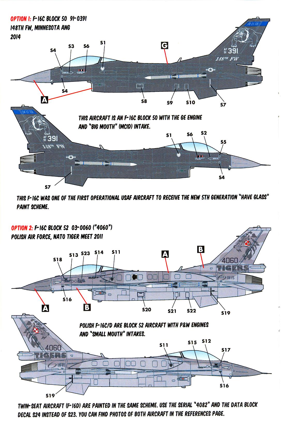 Caracal Decals 1/72 GENERAL DYNAMICS F-16C & F-16D VIPER - THE NEXT ...