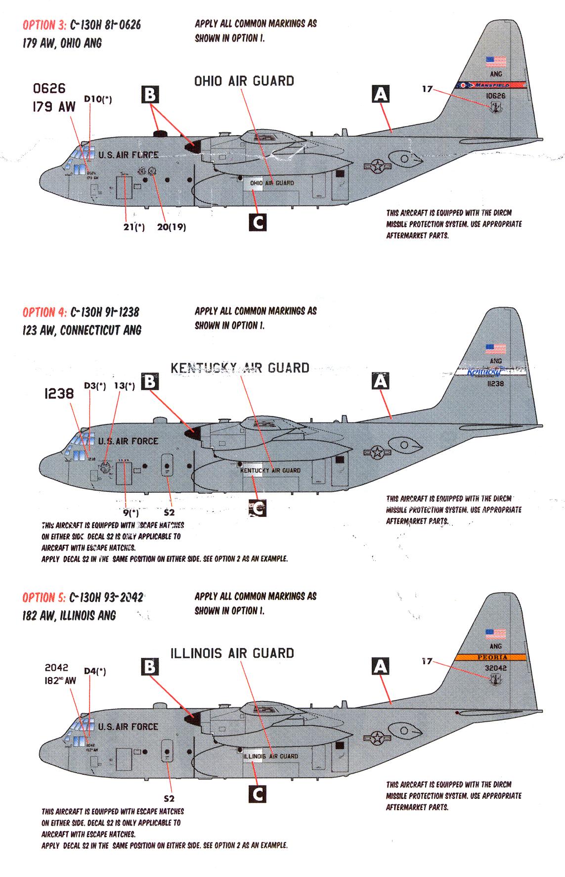 Caracal Decals 1/72 LOCKHEED C-130H 