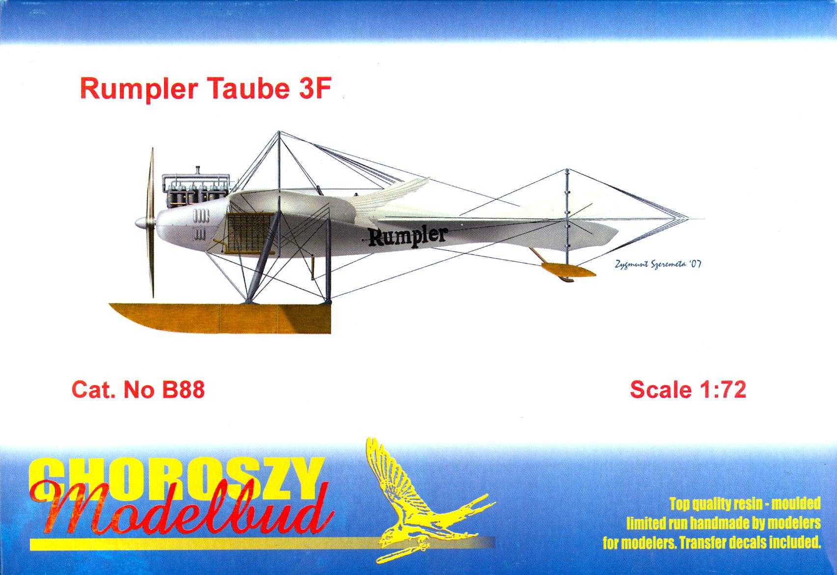 Choroszy Models 1/72 RUMPLER TAUBE 3F German WWI Floatplane | eBay