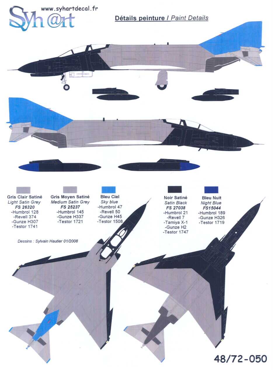 Syhart Decals 1/48 F-4E PHANTOM II Archangel 2005 Greek Air Force | eBay
