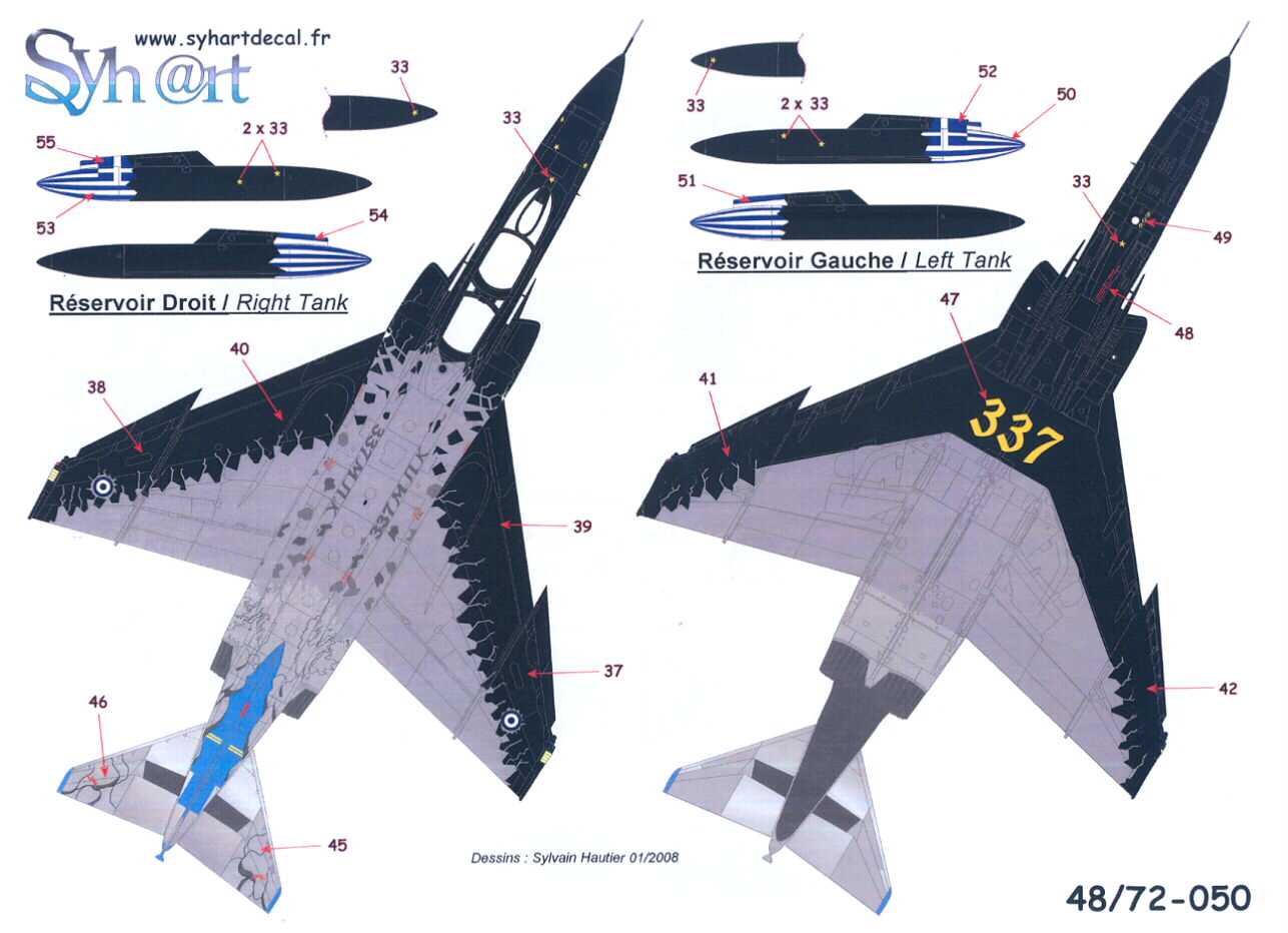 Syhart Decals 1/48 F 4E PHANTOM II Archangel 2005 Greek Air Force 