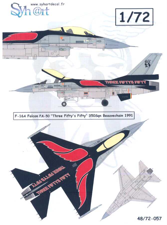 Syhart Decals 1/72 F-16A FALCON FA-50 