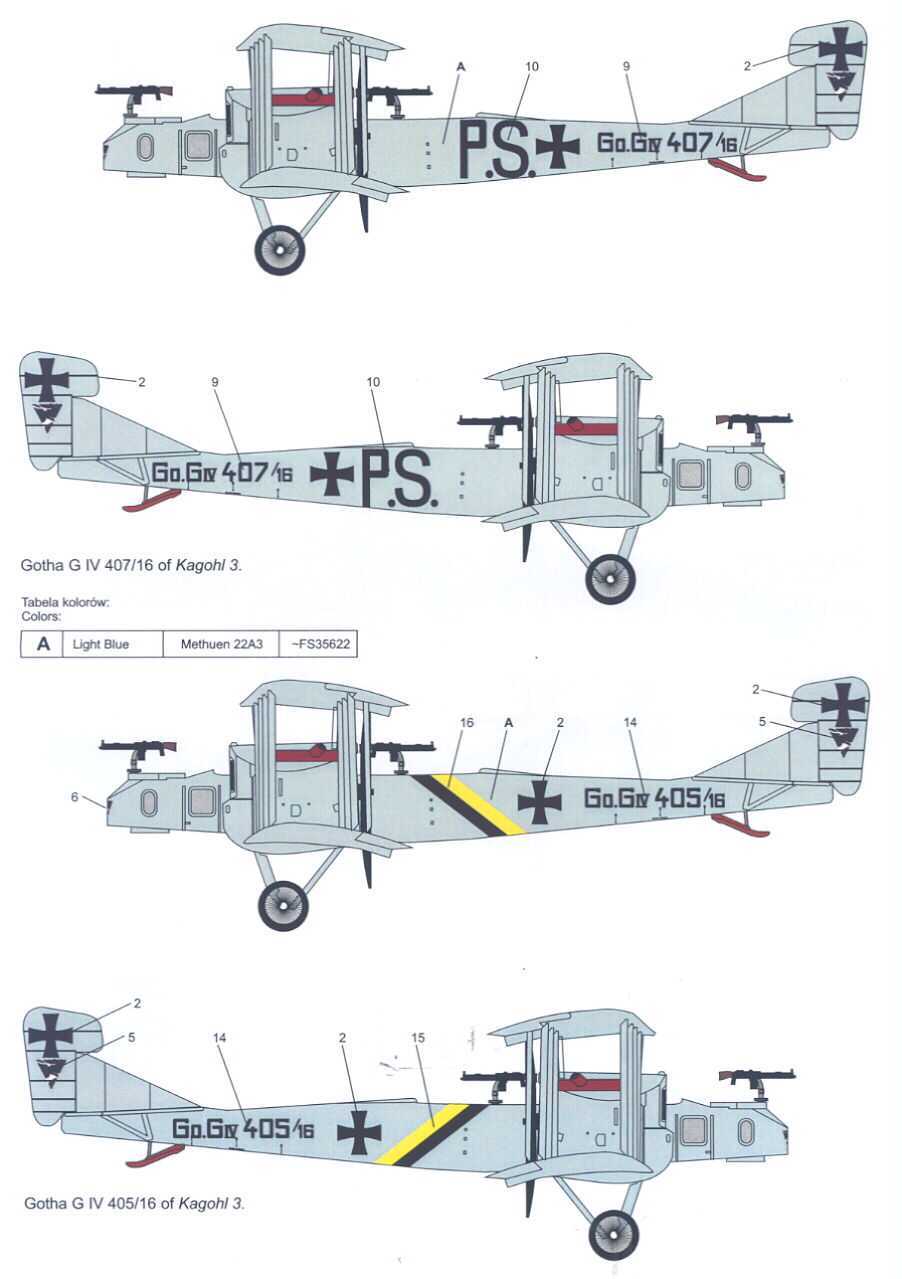 Techmod Decals 1/72 GOTHA G.IV German WWI Bomber  