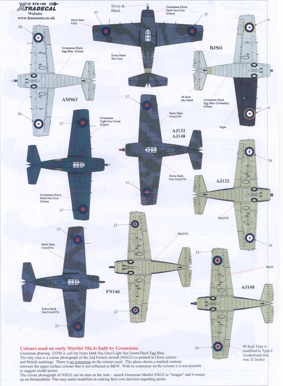 Xtra Decals 1/72 YANKS WITH ROUNDELS U.S. Aircraft Fleet Air Arm