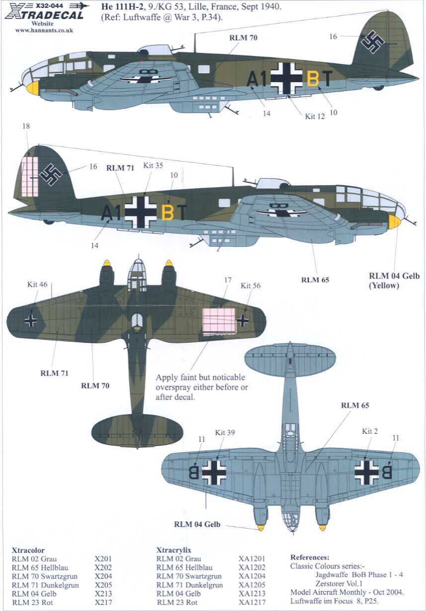 Чертеж he 111