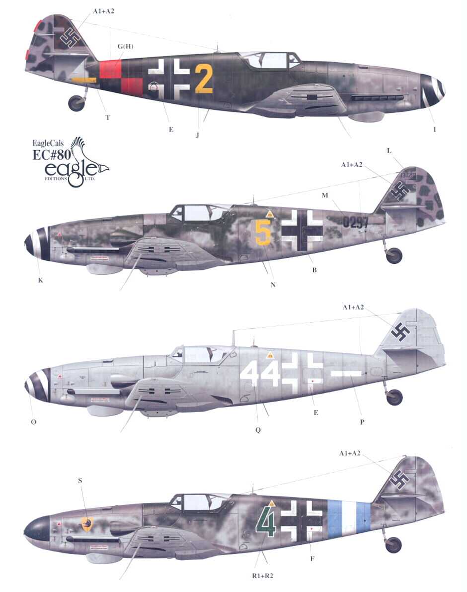 EagleCals Decals 1/32 MESSERSCHMITT Bf-109G-10 Fighter | eBay