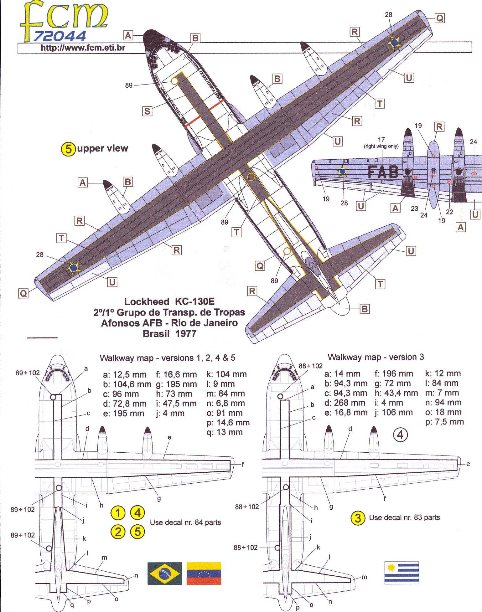 FCM Decals 1/72 LOCKHEED C-130 HERCULES Transport