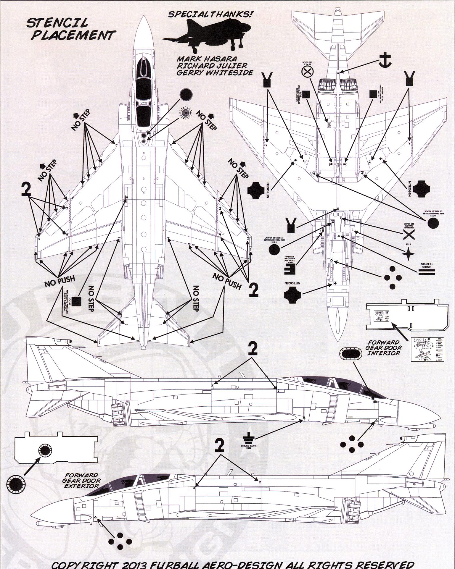 Furball Decals 1/48 BRAVO MIG KILLERS F-4B PHANTOM II Fighters in ...