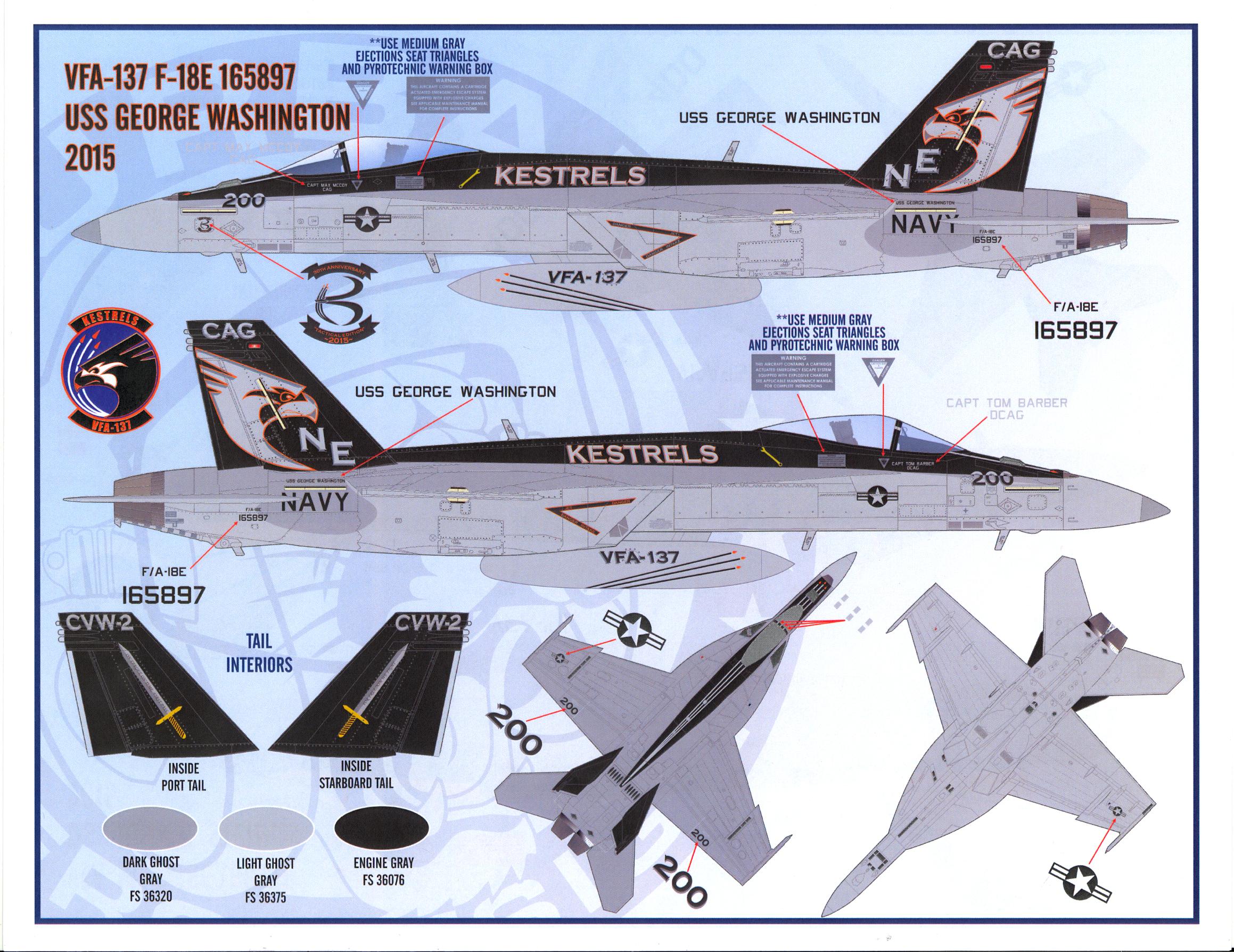 Furball Decals 1/48 BOEING F/A-18E/F SUPER HORNET Air Wing All Stars ...