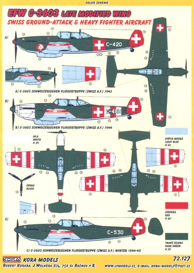 72 Kora EFW C 3603 Swiss Ground Attack Heavy Fighter