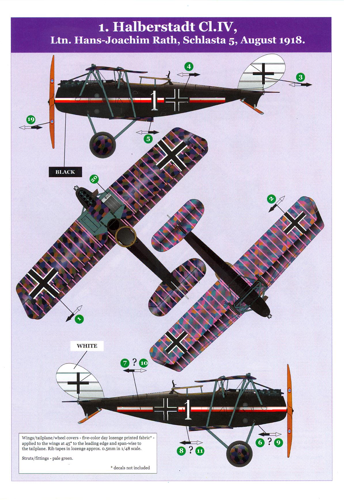 Karaya Models 1/48 HALBERSTADT CL.IV German WWI Ground Attack Plane | eBay