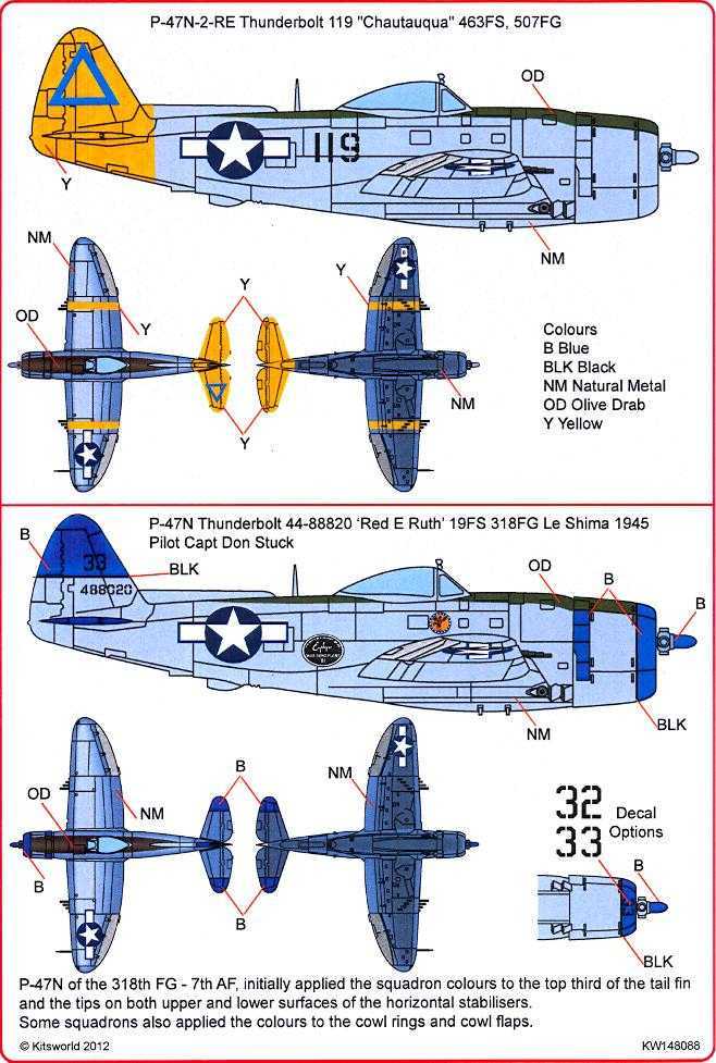 P 47 thunderbolt чертеж