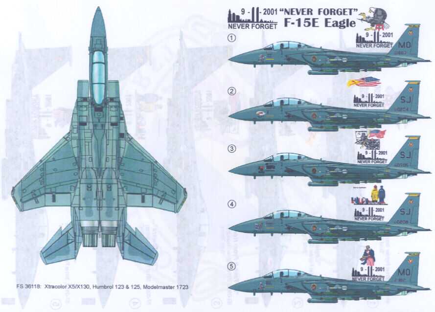 Схема окраски f 16