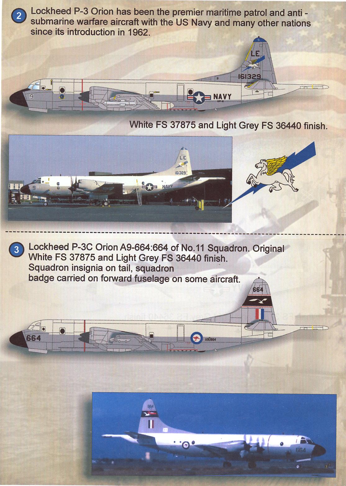 Print Scale Decals 1/72 LOCKHEED P-3 ORION Anti Submarine Aircraft | eBay