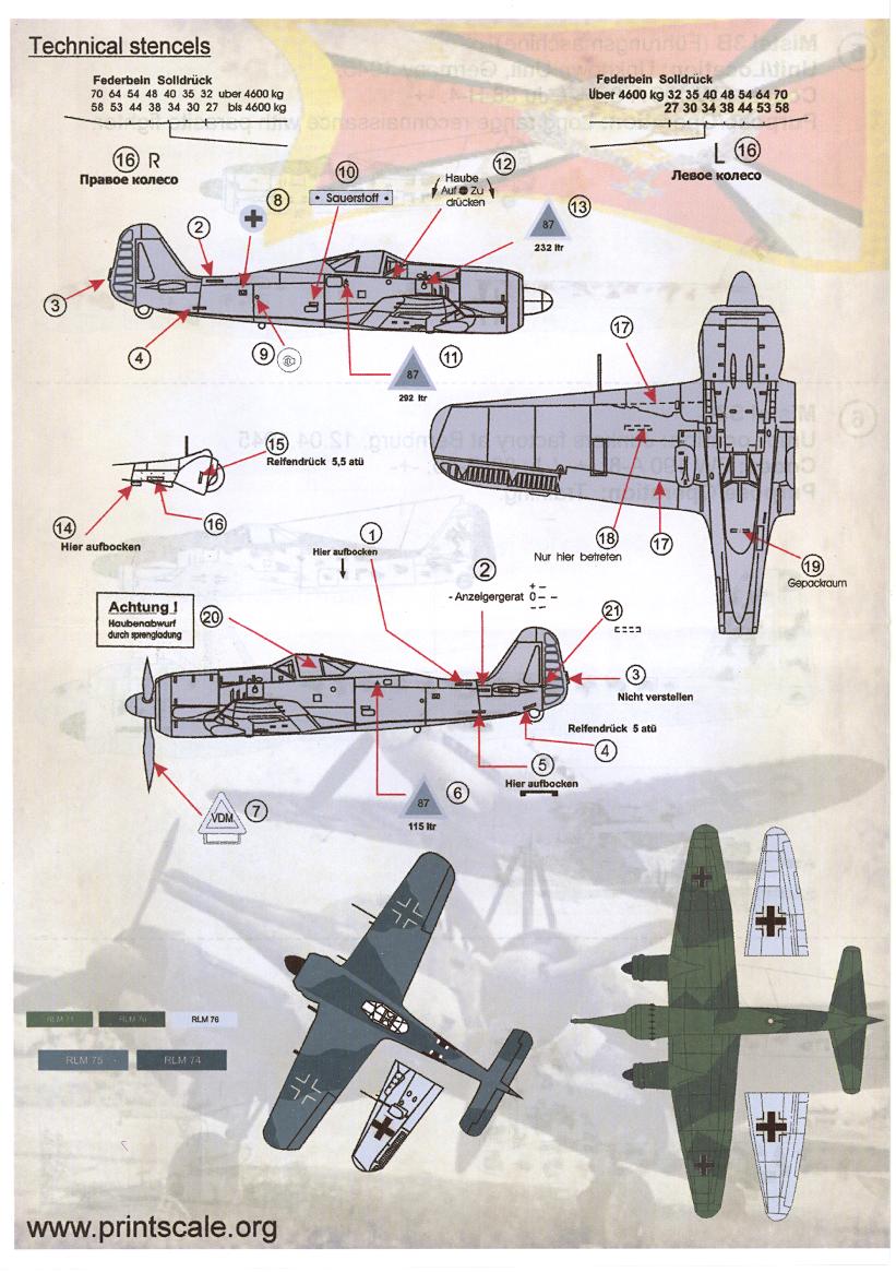 Print Scale Decals 1/72 GERMAN MISTEL COMPOSITE AIRCRAFT Part 2 | eBay