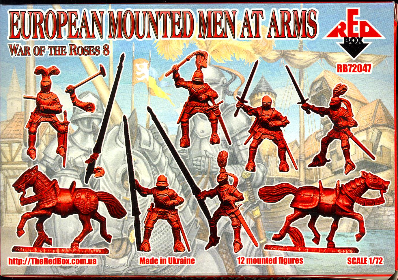 Red Box Models 1/72 WAR OF THE ROSES EUROPEAN MOUNTED MEN AT ARMS ...