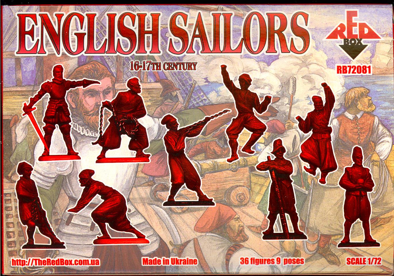 Red Box Models 1/72 ENGLISH SAILORS 16th-17th Century Figure Set | eBay