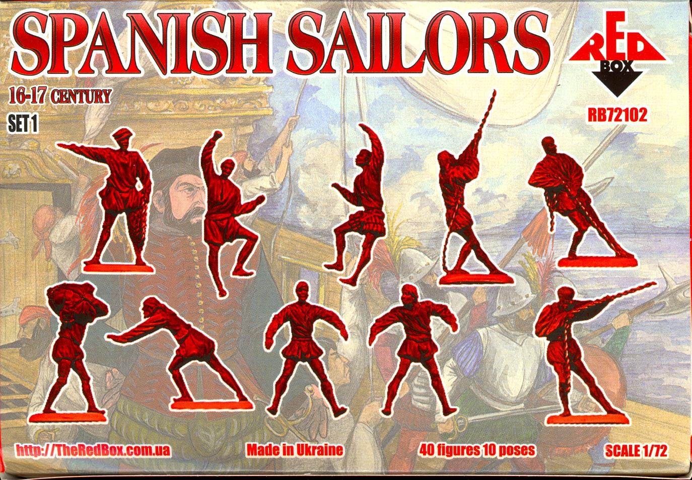 Red Box Models 1/72 SPANISH SAILORS IN BATTLE 16th-17th Century Figure ...