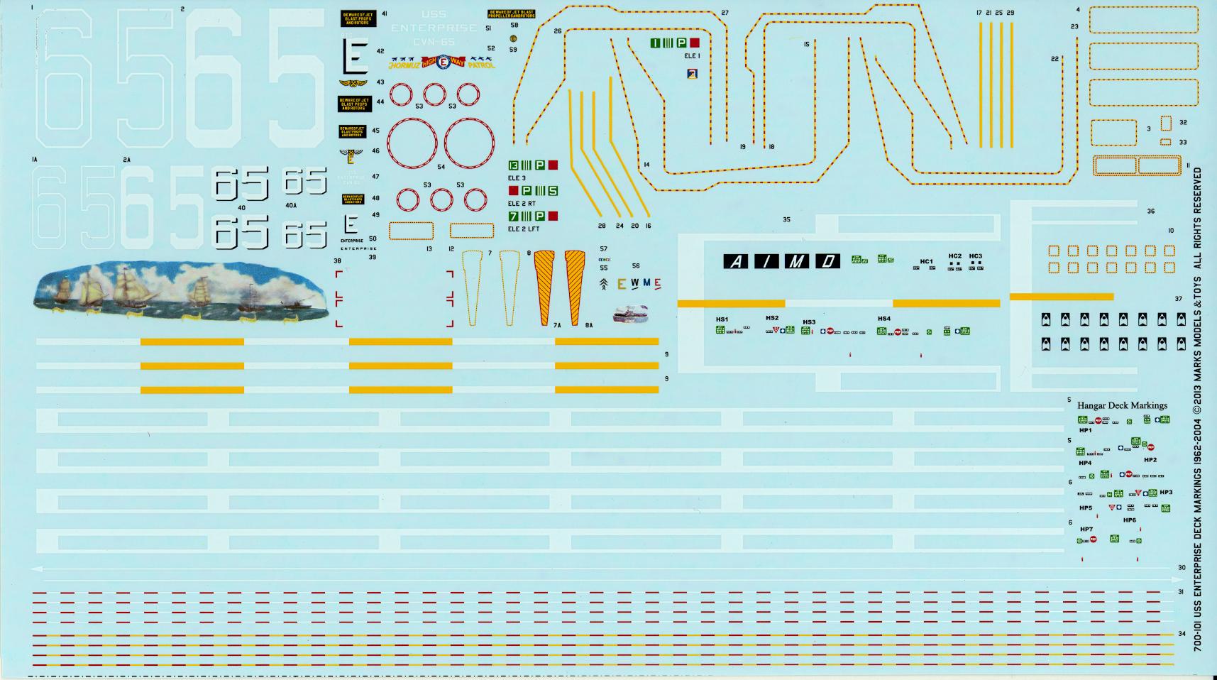 Aircraft Carrier Deck Markings