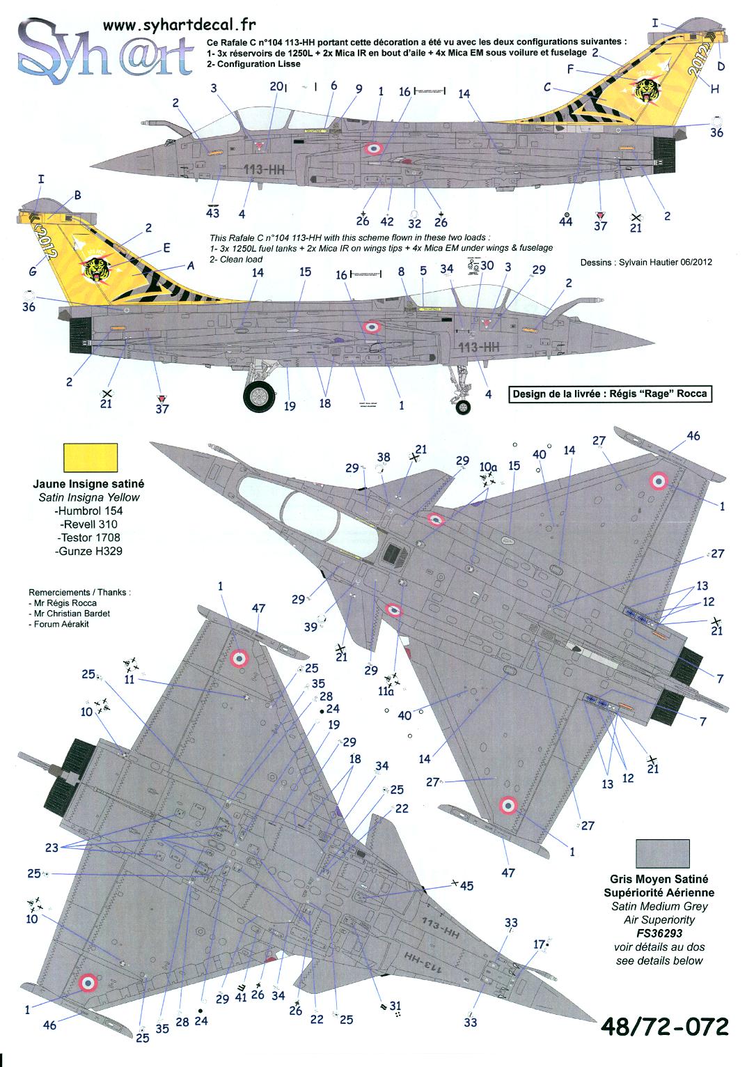 Syhart Decals 1//72 LAST FLIGHT BA103 Cambrai-Epinoy 2012 Rafale /& Mirage Part 2