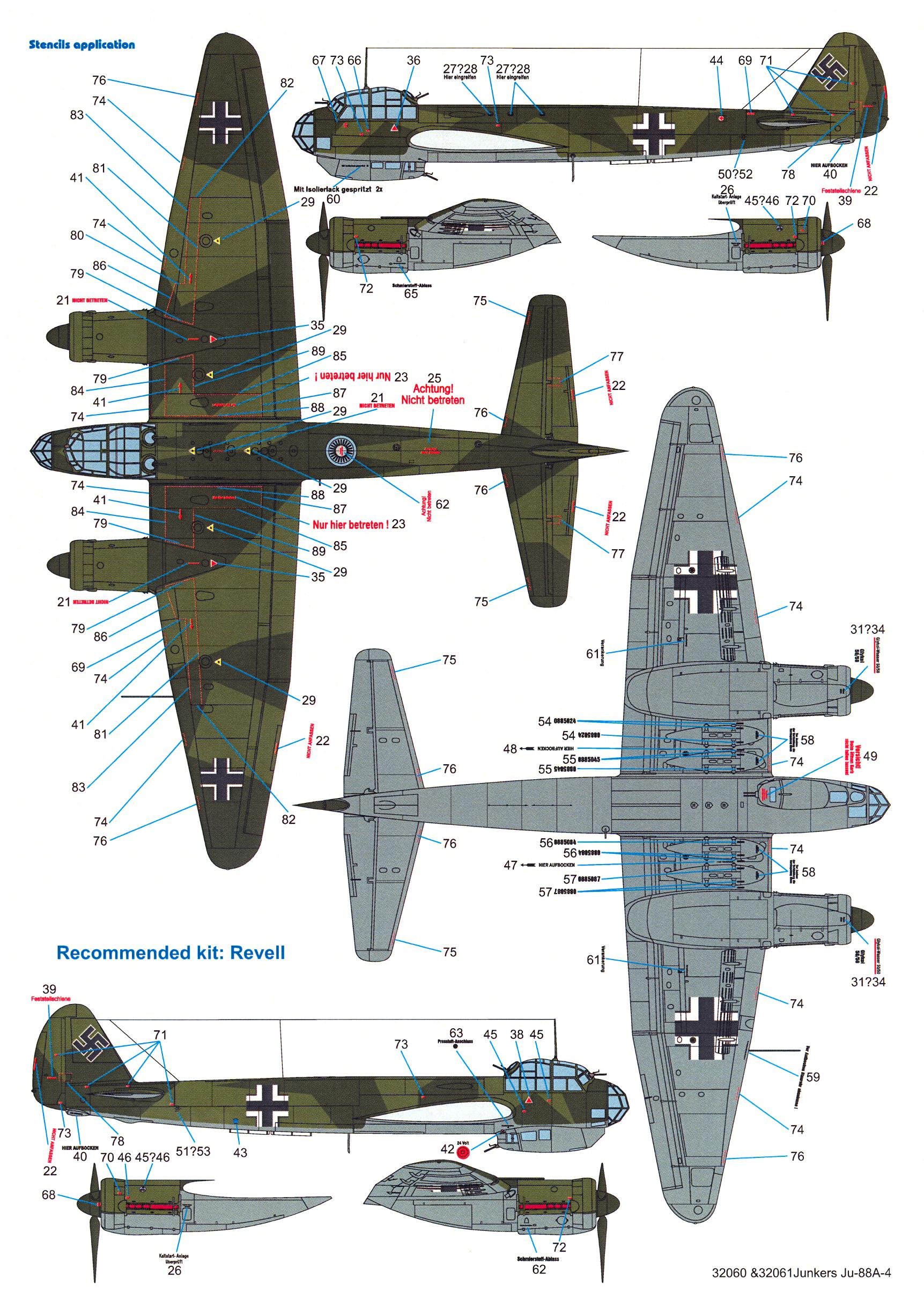 Techmod Decals 1/32 JUNKERS Ju-88A-4 German & Finnish Bomber Part 2 | eBay